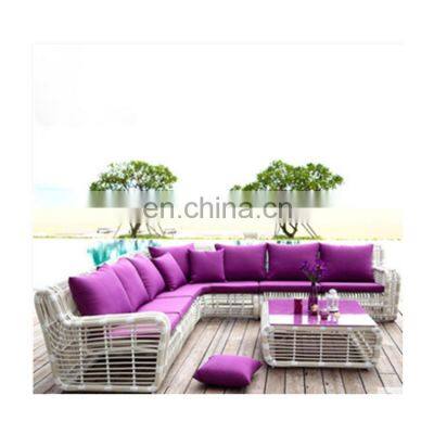 Luxury UK outdoor sofa popular outdoor furniture set new modern furniture rattan sofa