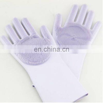 Kitchen 1 Pair Household Gloves, Silicone Dish Cleaning Gloves, Dishwashing Gloves photo-5
