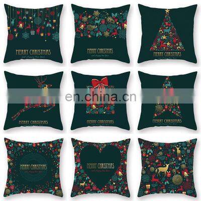 Trendy Merry Christmas Autumn Thanksgiving Home Cushion Polyester African Case Luxury Pillow Cover photo-3