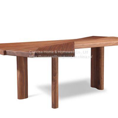 Modern Italian Minimalist Style Writing Desk SD1603 Painted Solid Wood Office Desk photo-3