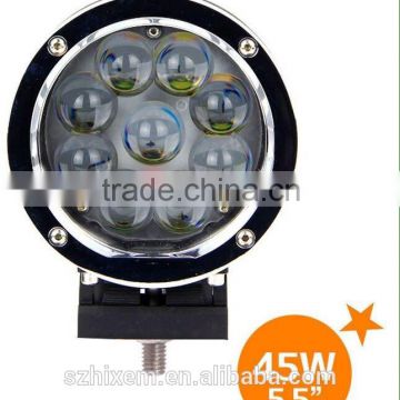 5.5 inch led light bar 45w led offroad spot light High bright 45w led work light spot for 400meter 10V-30V LED WORK LIGHT