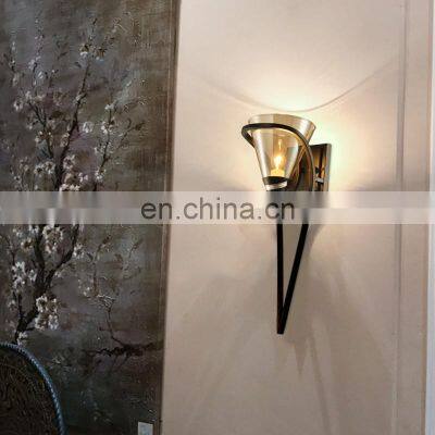HUAYI Iron Metal Housing Led Wall Lamp E12 Art Deco Wall Light Hotel Wall Mounted Bedside Lamp Reading Lamp photo-2