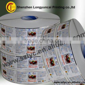 customized health food adhesive labels for plastic bottles