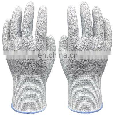 Glass Handing HPPE Stain Steel ANSI A4 Anti Cut Resistant Butcher Safety Work Gloves photo-4