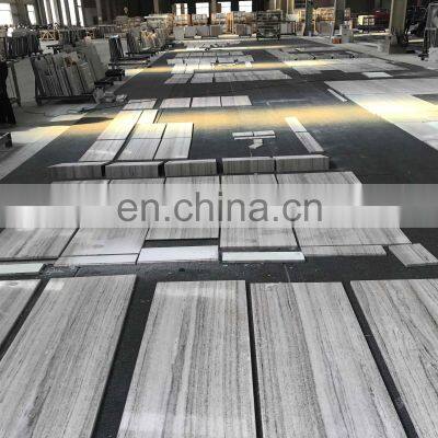 Hot Sell Athen Grey Wooden Vein Marble Floor Tile