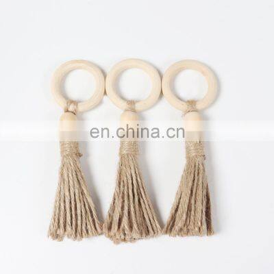 Party Tableware & Decorations  Decorative  Macrame Napkin Ring Handmade Wood Table Napkin Rings