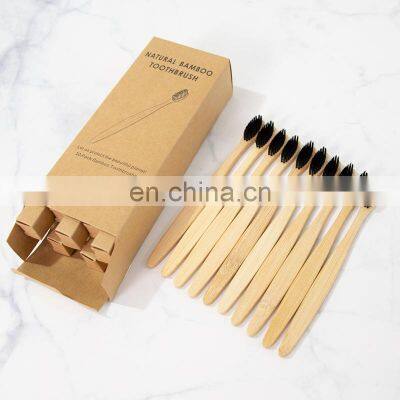 Biodegradable Nylon 4 Bpa Free 4 Pack Bamboo Toothbrush Manufacturer
