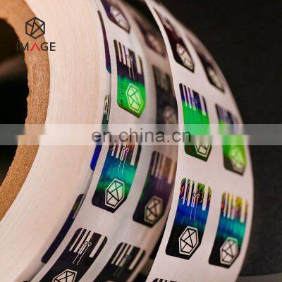 Optical Diffraction Color Change High Security Custom Hologram Sticker for Electronic Accessories