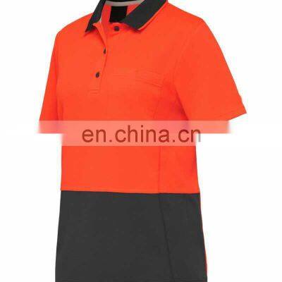 Hi Vis Polo Shirt Work Wear Polo Shirts for Men High Visible Safety Polo Shirt photo-4