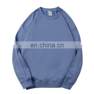 Factory Custom Embroidery Print Wholesale Crew Neck Sweat Shirts Cotton Plain Oversized Custom Crewn photo-2