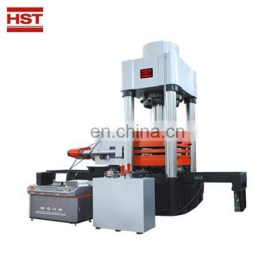 Rubber bearing pad compressive load testing machine