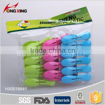 18 Pcs Hanger Clamp 2.85 Inch Plastic Clothespins photo-4