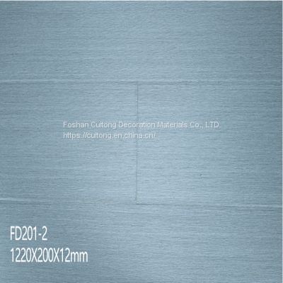 Foshan wholesale Nordic grey household waterproof wear-resistant imitation wood grain wood color emery board reinforced composite wood floor