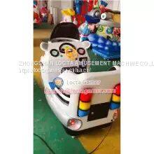 Guangdong Zhongshan Tai Le Play Indoor and Outdoor Waterproof 3-seat Parent-child Rocking Machine Rocking Car Children's Police Car Rocking Music Supermarket Coin Self-service photo-3