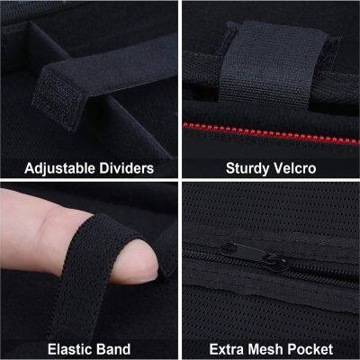 Diabetic Supplies Travel Case for Diabetic Testing Kit, Glucose Meter Storage Case for Insulin Pens, Glucose Meters, Test Strips, Medication, Lancets, Syringe, Pen Needles and More, Black photo-3