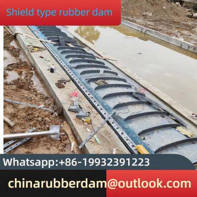 Large span hinge dam, full width rubber rolling dam, water storage dam, inflatable dam, air shield dam, in stock