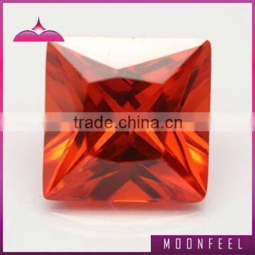 rough cut orange square shaped diamonds