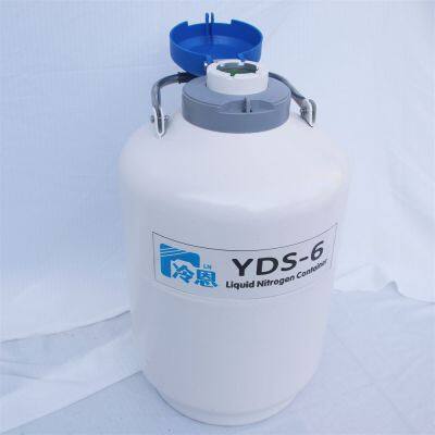 Ultra Low Evaporation Liquid Nitrogen Container of Frozen Embryo 6L