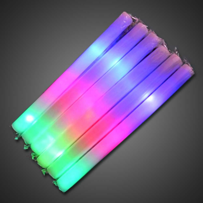 Lamp Bulb Luminous Festival Foam Party Branded Glow In The Dark Stick Led Blink Sponge Glow Christmas Light Sticks