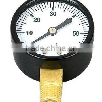 2.0" standard pressure gauge in black steel case