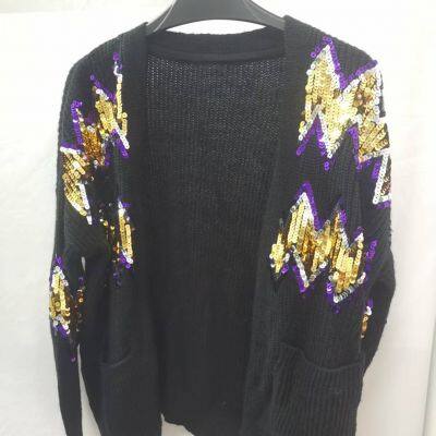 women's beading cardigan