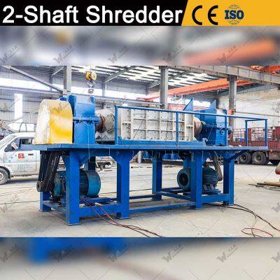 Customized Waste Plastic Pet Bottle/Big Lumps Cutting/ Wood/PVC/Film Tire Rubber Double /Paper/Single/Double Shaft Shredder