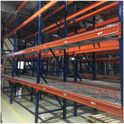 Welded Galvanized Steel Metal Storage Flared or Step Type Wire Decking for Pallet Racking