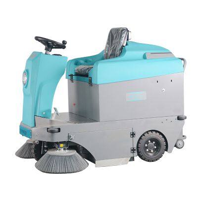 Karler KL1400 Industrial Factory Park Ride-on Sweeper With Three-in-One Functions: Sweeping, Dust Collection, and Water Spraying, Long-lasting Standby