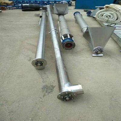 159 Stainless Steel Vertical Screw Elevator, Plastic Pellet Screw Feeder, U-shaped Trough Feeder photo-5