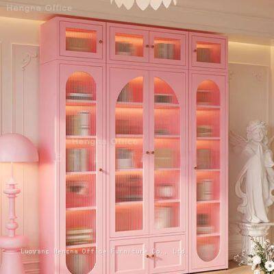 Large Capacity Arched Lego Display Case, Dust-Proof Tempered Glass Collectibles Cabinet With Magnetic Closure & Sturdy Shelves-China Factory Wholesale photo-2