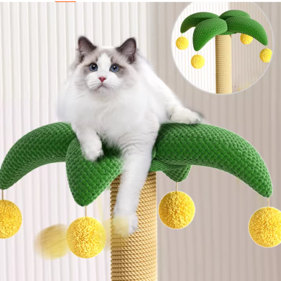Space-Saving Cat Tree with Wall-Mount Design for Small Apartments