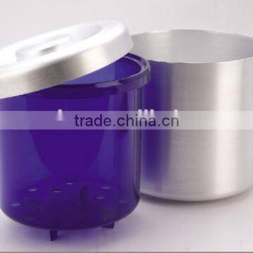 CCBB-303 5L double wall Aluminum ice bucket with lid with plastic inner bucket (Accept OEM)