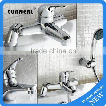 BATHROOM CHROME BASIN SINK MIXER, BATH FILLER MIXER, BATH SHOWER MIXER