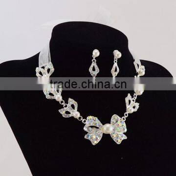 Fashion Style of Lace Pearl Jewelry Set for Wedding Popular Necklace photo-3