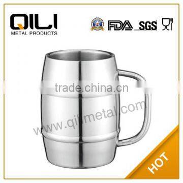 1L stainless steel beer mug