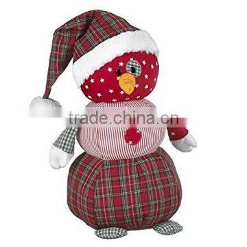 11" Country Snowman with Fine Plush Fabric/Plush Snowman with Christmas Hat /Cuddly Stuffed Toy 11" Tall Snowman