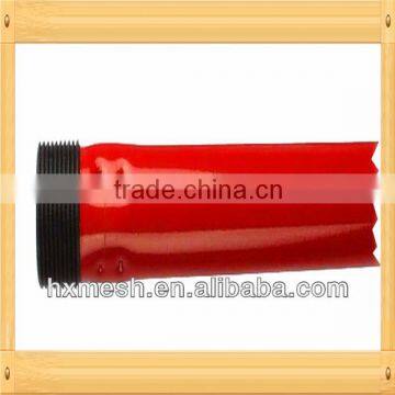 broom handle with Metal thread tip and plastic hange/ metal broom Handle /painted metal broom handle