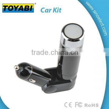 New Universal High Quality Wireless Bluetooth Handsfree Car Kit Fm Transmitter Modulator Car Mp3 Player With Mic Music Control photo-3