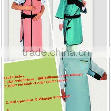 X-ray Radiation Protective Lead Clothes with High Transparency