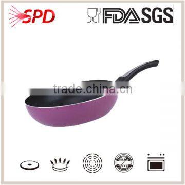 aluminum pressed non stick induction wok