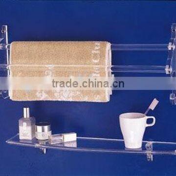 acrylic hotel amenity bathroom towel holder rack