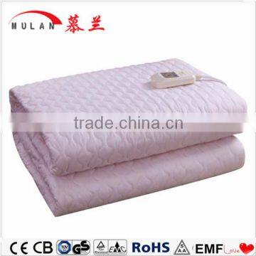 100% cotton fabric cheap electric blanket with heating element