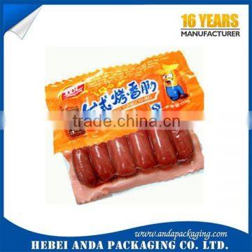 Nylon+pe vacuum packaging material for sausage/vacuum meat bags/ food plastic bag