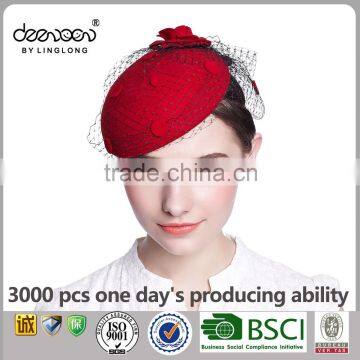 Wool Fascinator Party Hat Women Wholesale Lady Wedding Hat photo-2