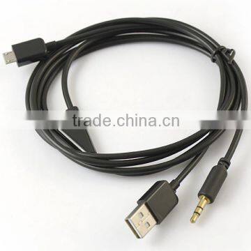 3.5mm Micro USB Aux Car Audio Cable Adapter for Mobile Phone