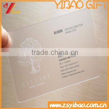 2015 high quality transparent printing plastic pvc business card /pvc business card