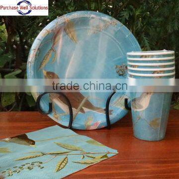 High Quality Disposable Customized Pattern food grade Party Set