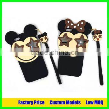 Mickey and Micney silicone 3d case for Apple ipod touch 4 touch 5 cover case back cover