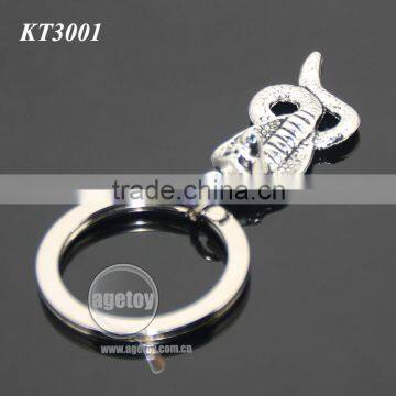 Three-dimensional Snake Shaped Keyring New Fashion Alloy Silver Metal Cobra Keychain photo-5