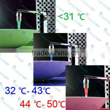 2011 Hot item For LED Water Glow Temperature Changing Sensor Sink Faucet Light